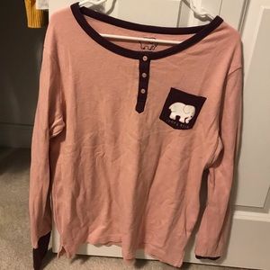 ivory ella henley long sleeve